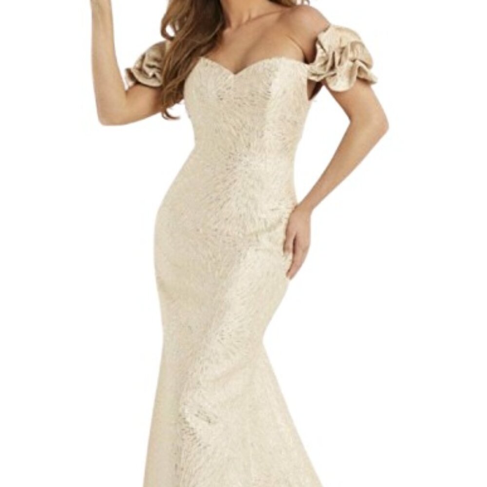 Jovani 07154SC Evening Dress Gold Size 6